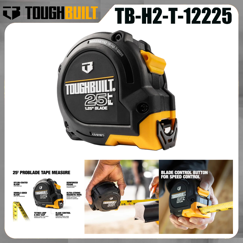 Stanley Tape 25Ft - TOUGHBUILT TB-H2-T-12225 ตลับเมตร ProBlade ขนาด 25
