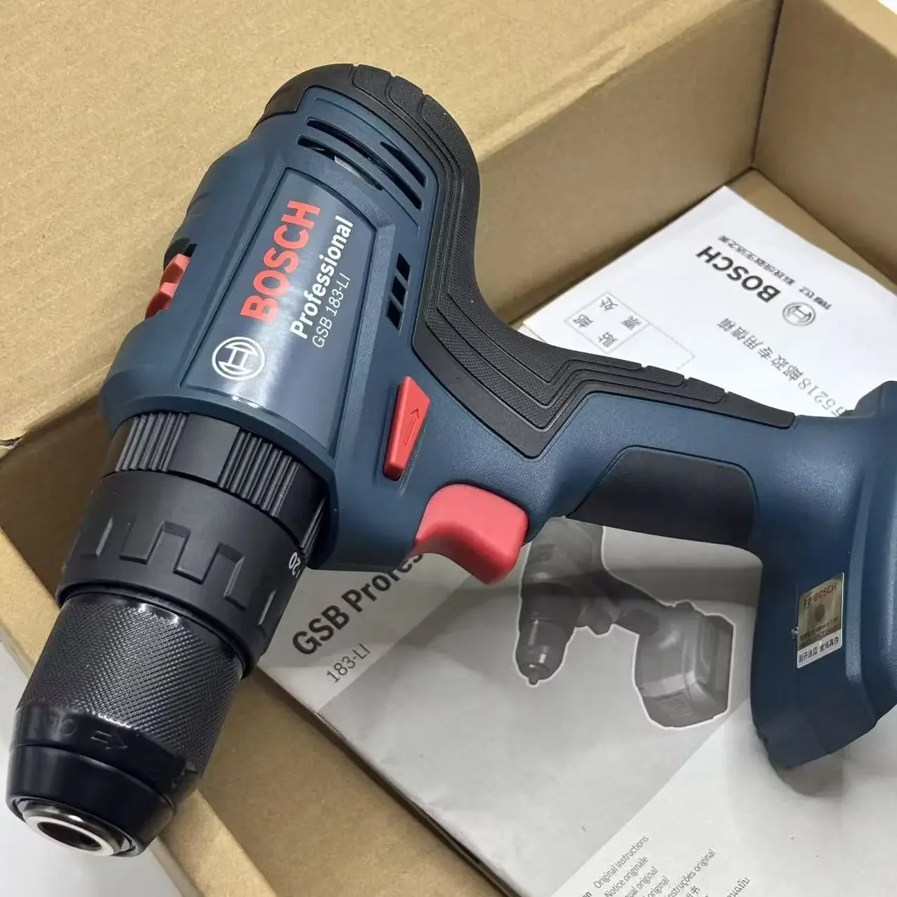 Bosch Drill Gsb 18V - สว่านกระแทกไร้แปรงถ่าน Bosch GSB 183-LI 18V 56Nm