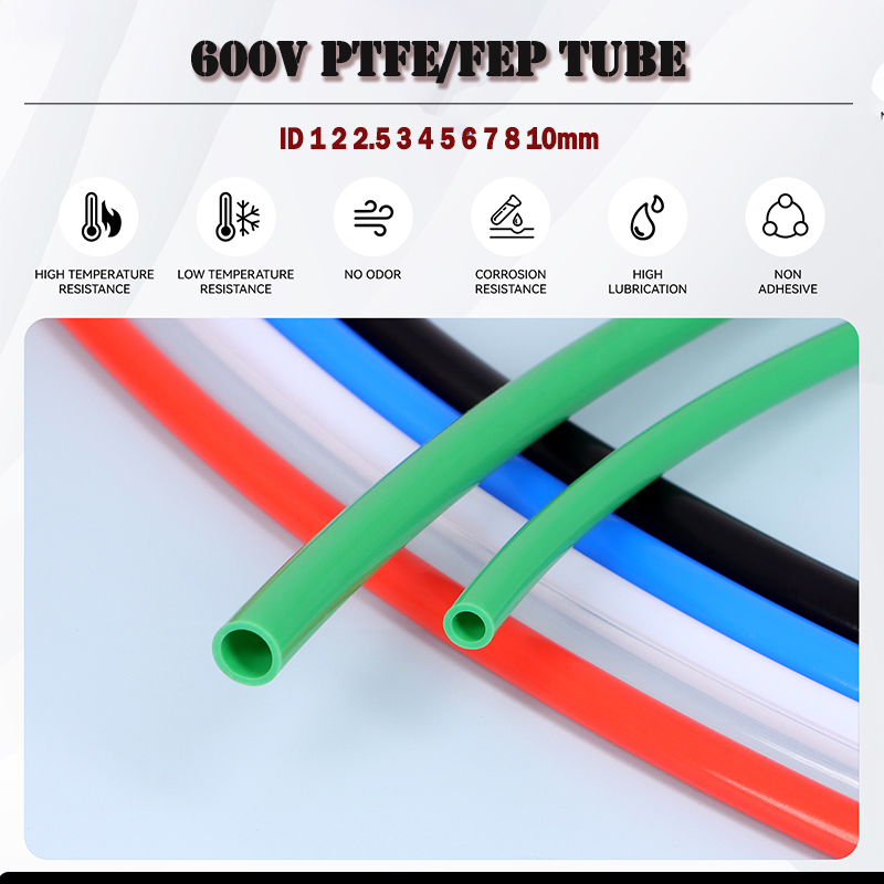 Ptfe Tape Thread - ท่อ PTFE/FEP 600V ขนาดเส้นผ่านศูนย์กลางภายใน 1 2