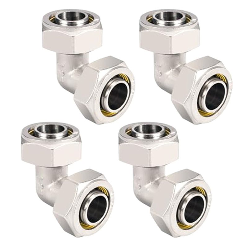 ข้อต่อท่อลม DTA4 ทองเหลืองชุบน - Compression Fitting Brass บทวิจารณ์และราคา