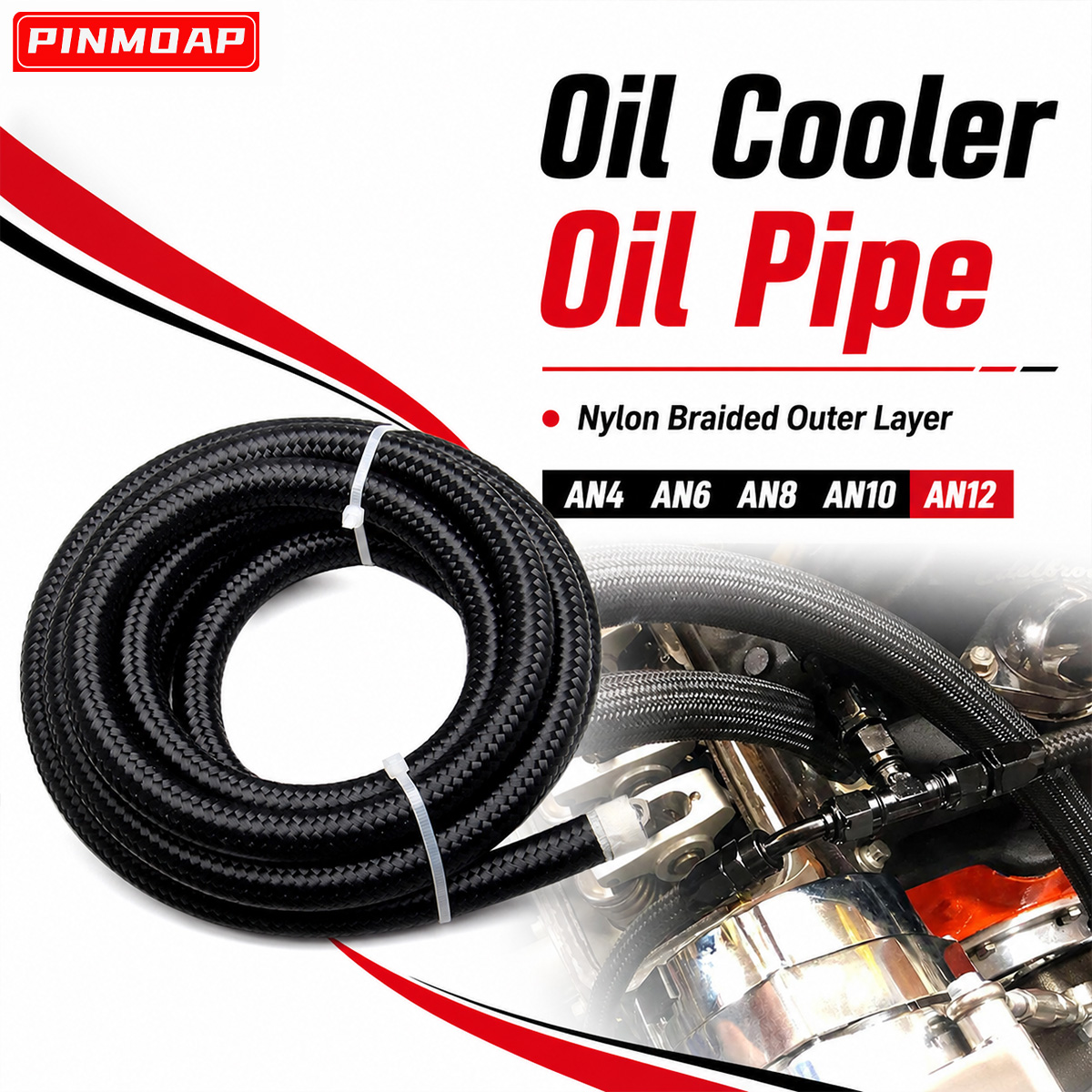 PINMOAP AN4 AN6 AN8 AN10 AN12  - Flexible Hose Braided บทวิจารณ์และราคา