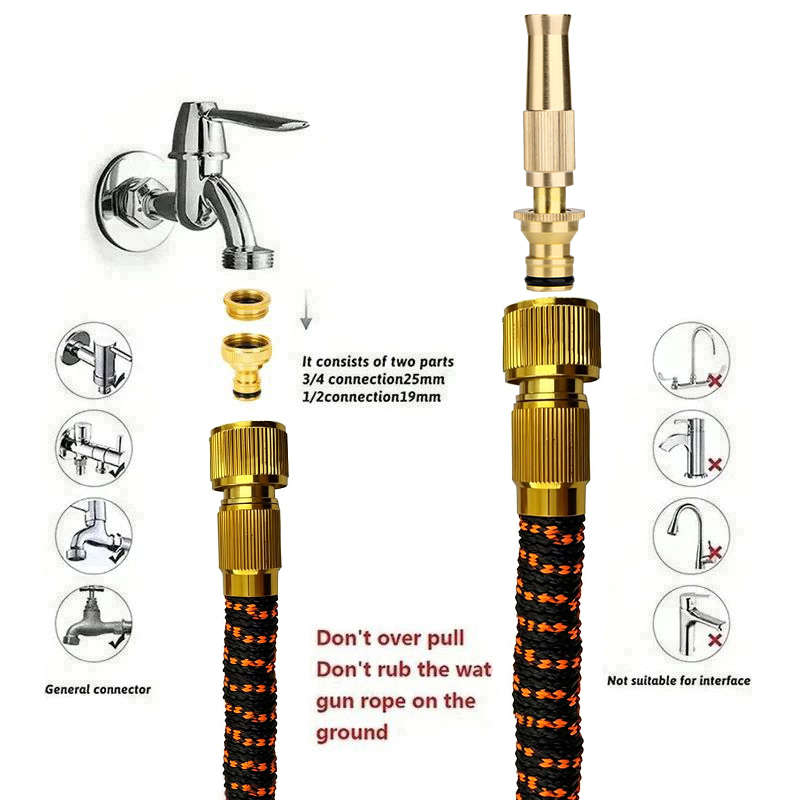 สายยางรดน้ำแบบยืดหยุ่น ทนแรงดั - Flexible Hose Braided บทวิจารณ์และราคา
